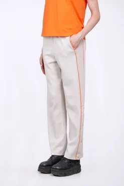 Pantalons*Gertrude Pantalon De Jogging Bandes Contrastees Maxence Ciment