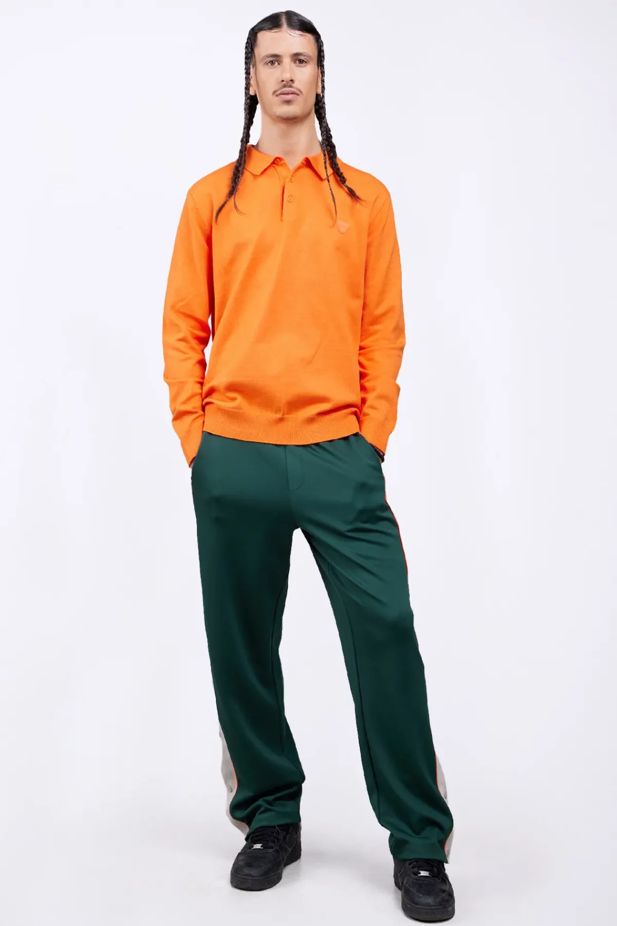 Pantalons*Gertrude Pantalon De Jogging Bandes Contrastees Maxence Dark Green