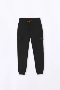 Pantalons*Gertrude Pantalon De Jogging Homme Poches Cargo Mario Black
