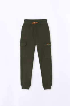 Pantalons*Gertrude Pantalon De Jogging Homme Poches Cargo Mario Kaki