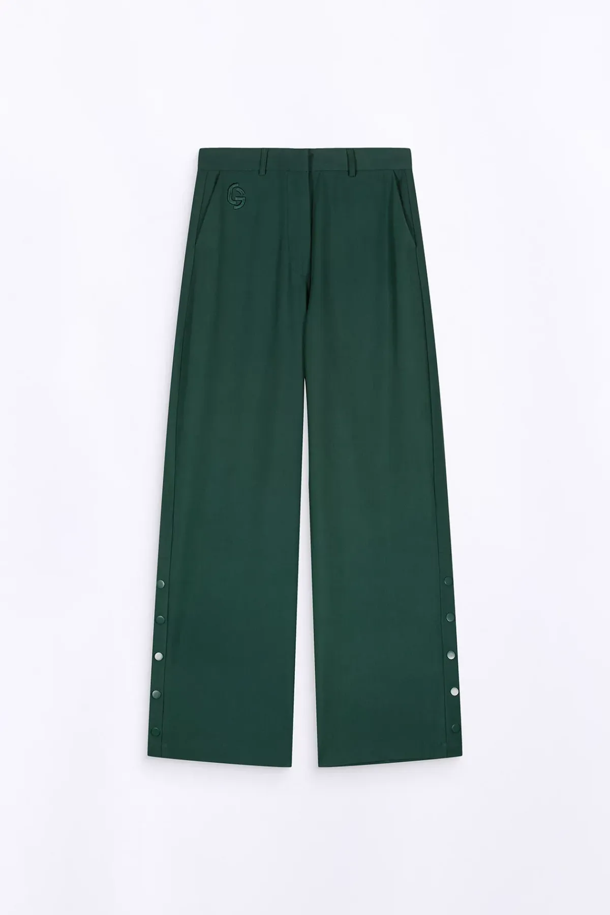 Pantalons*Gertrude Pantalon De Tailleur Ample Ariane Dark Green