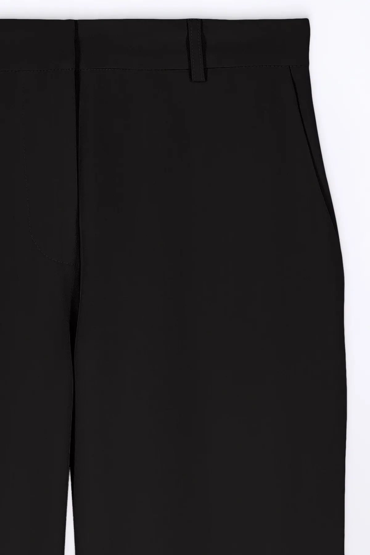Pantalons*Gertrude Pantalon De Tailleur Stretch Coupe Droite Fleur Black