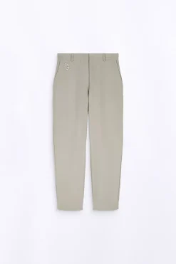 Pantalons*Gertrude Pantalon De Tailleur Stretch Coupe Droite Fleur Dust