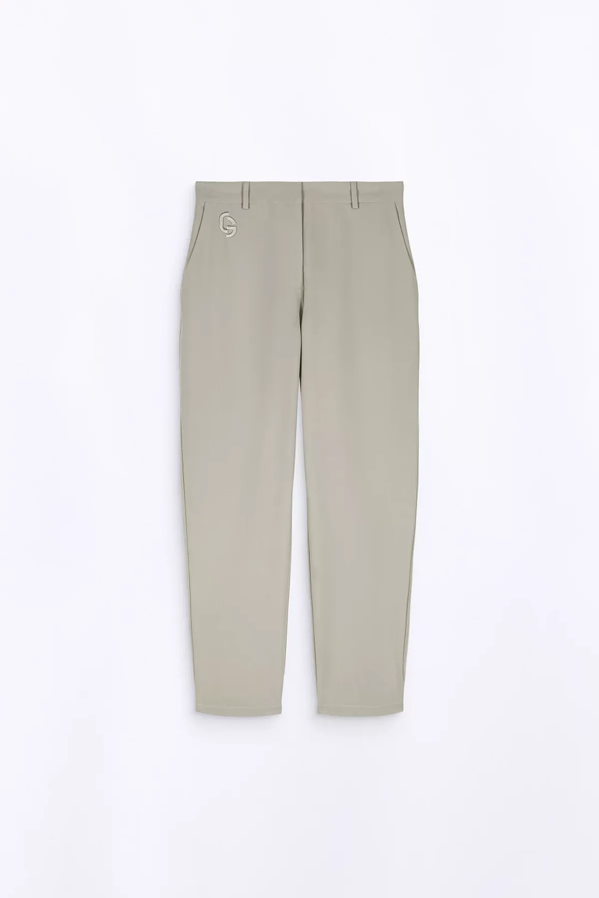 Pantalons*Gertrude Pantalon De Tailleur Stretch Coupe Droite Fleur Dust