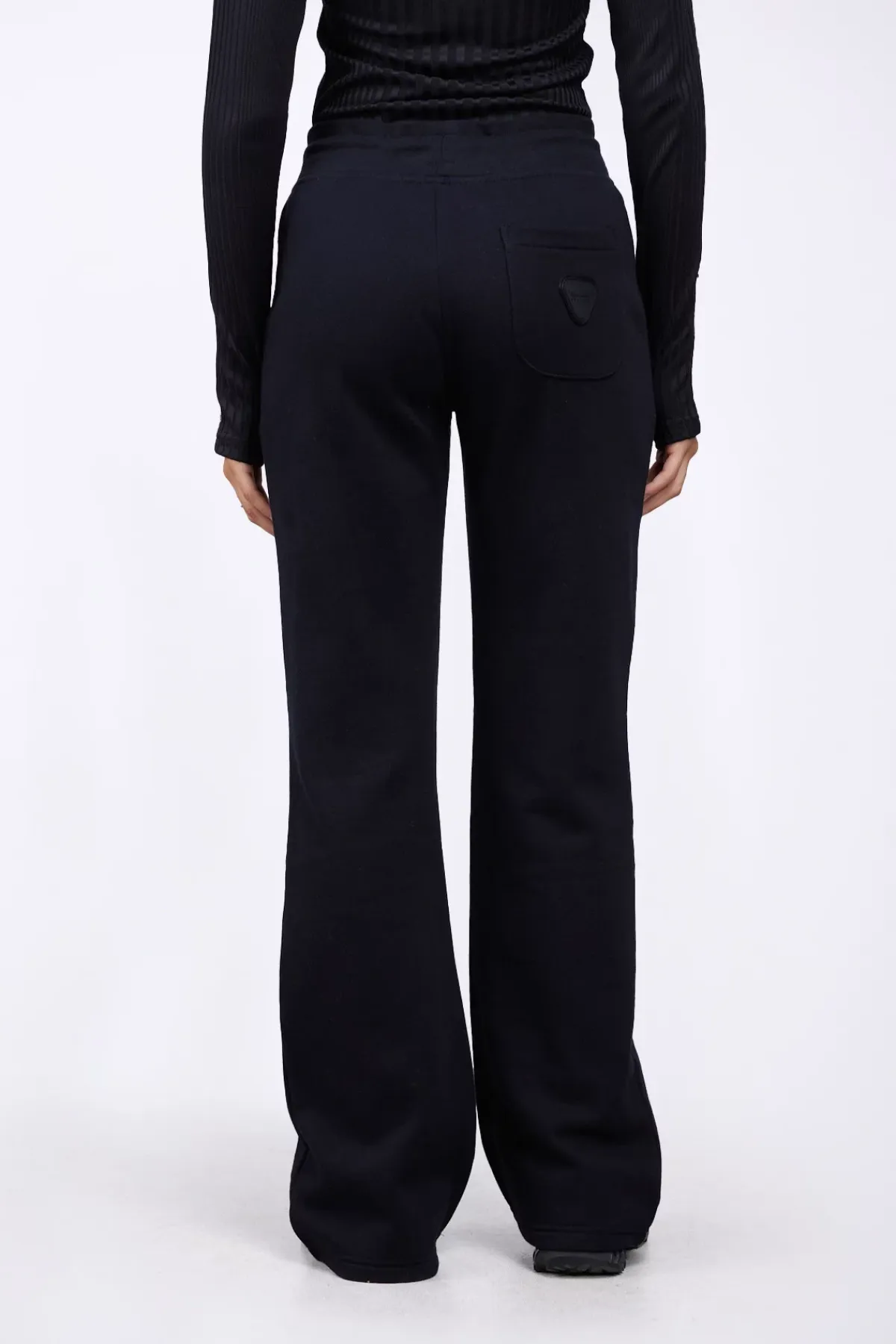 Pantalons*Gertrude Pantalon Jogging Flare Taille Haute Nanou Black