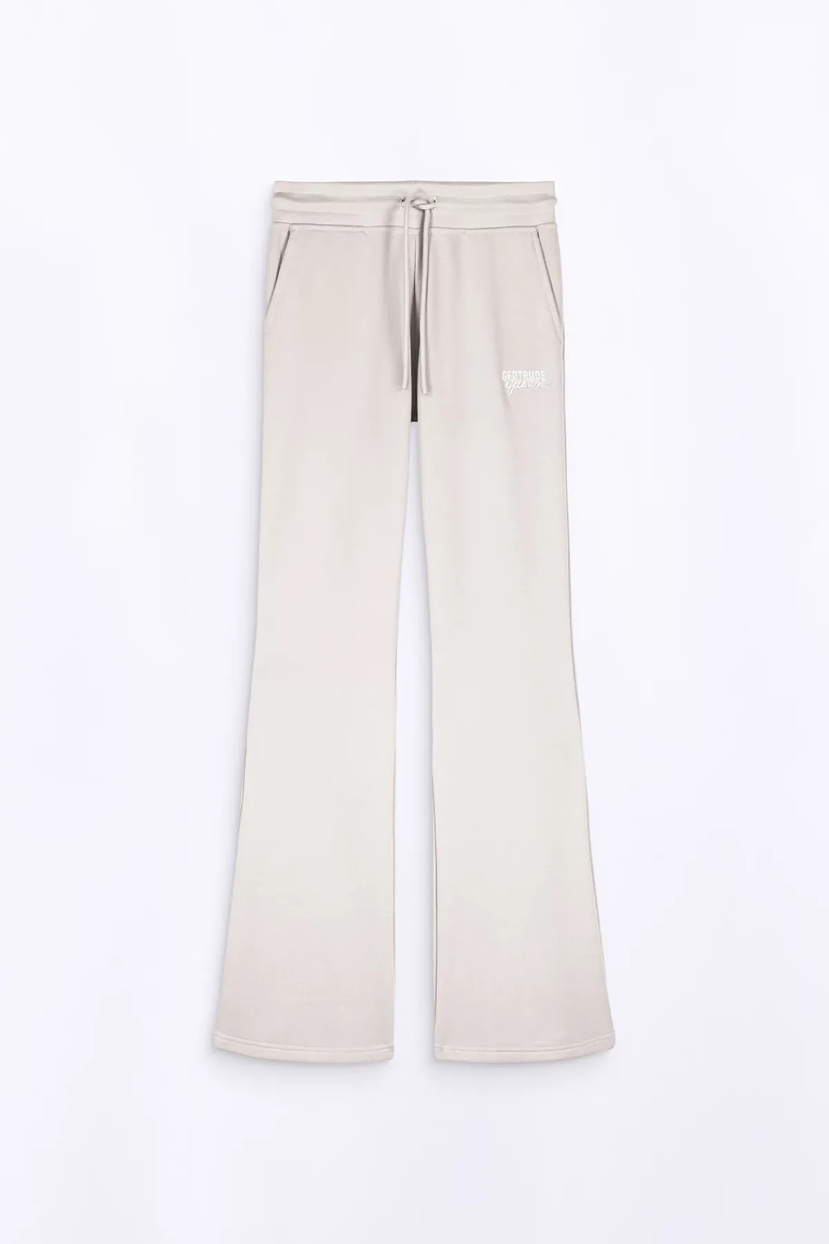 Pantalons*Gertrude Pantalon Jogging Flare Taille Haute Nanou Ciment