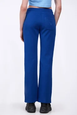 Pantalons*Gertrude Pantalon Jogging Flare Taille Haute Nanou Worker Blue