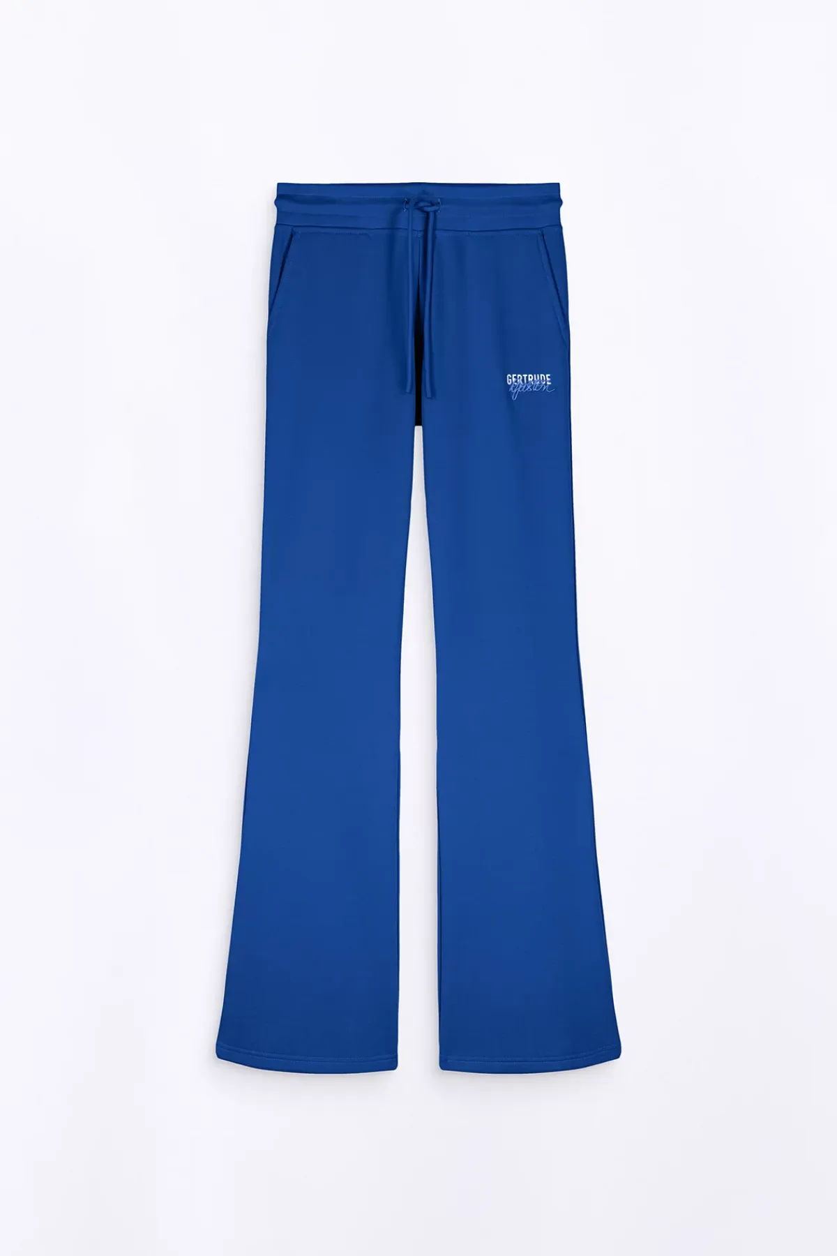 Pantalons*Gertrude Pantalon Jogging Flare Taille Haute Nanou Worker Blue
