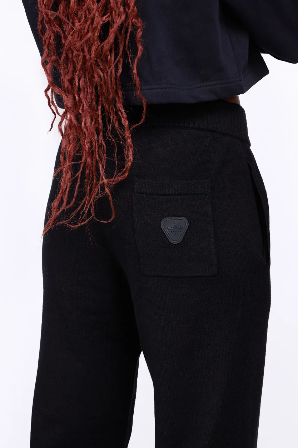 Pantalons*Gertrude Pantalon Unisexe En Maille Coupe Jogging Maxime Black