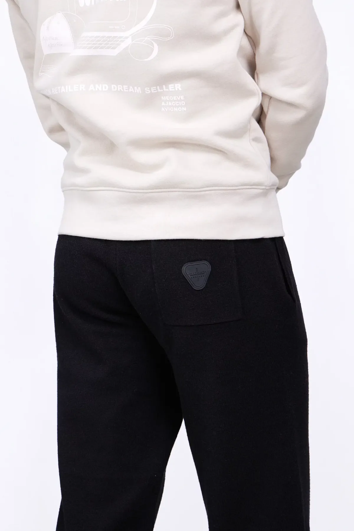 Pantalons*Gertrude Pantalon Unisexe En Maille Coupe Jogging Maxime Black