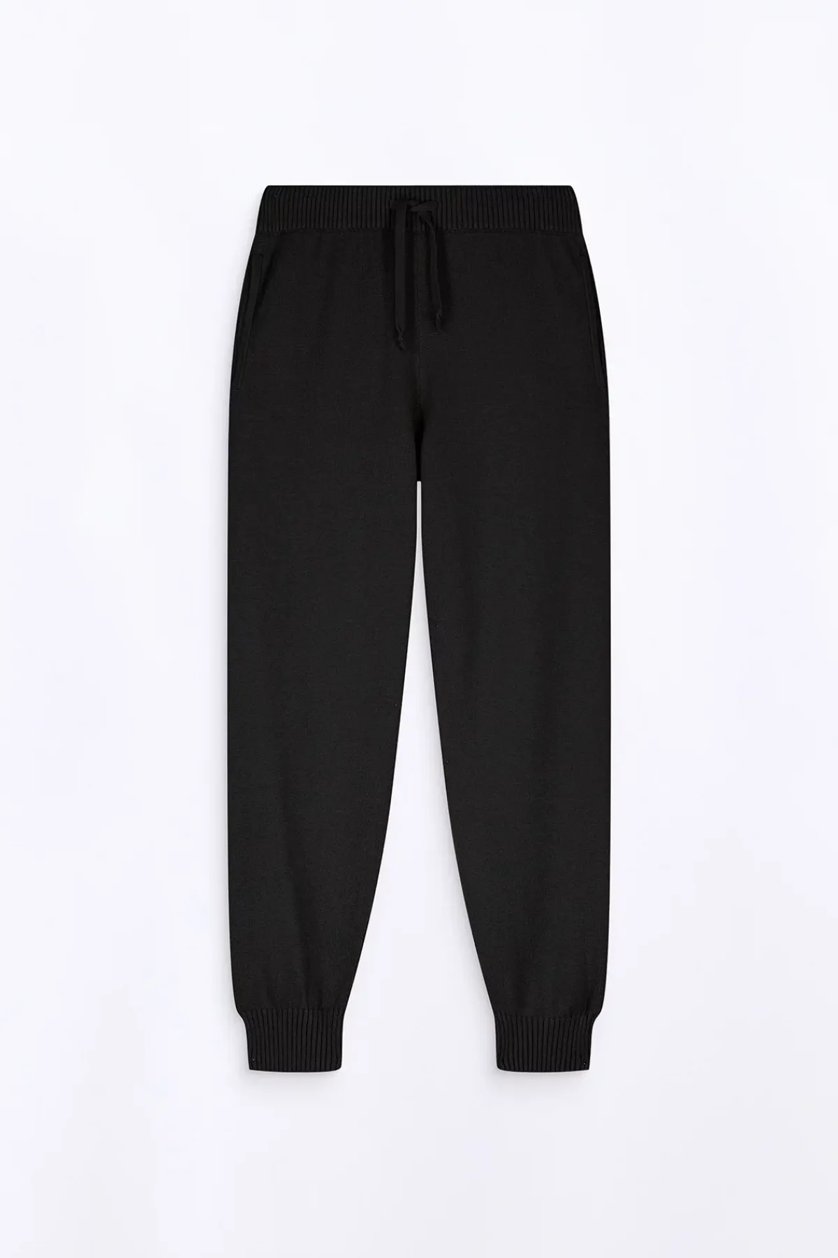 Pantalons*Gertrude Pantalon Unisexe En Maille Coupe Jogging Maxime Black