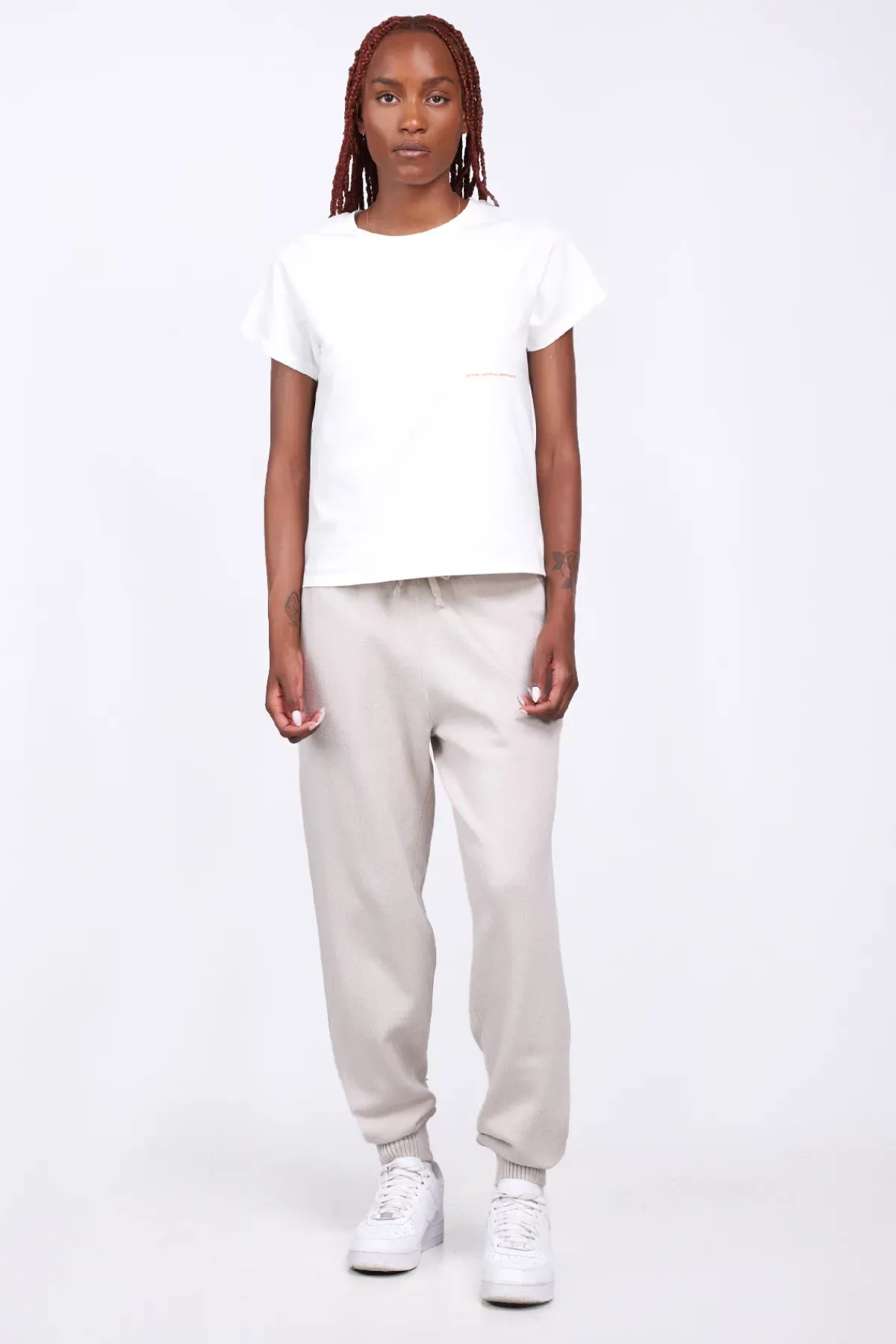 Pantalons*Gertrude Pantalon Unisexe En Maille Coupe Jogging Maxime Ciment