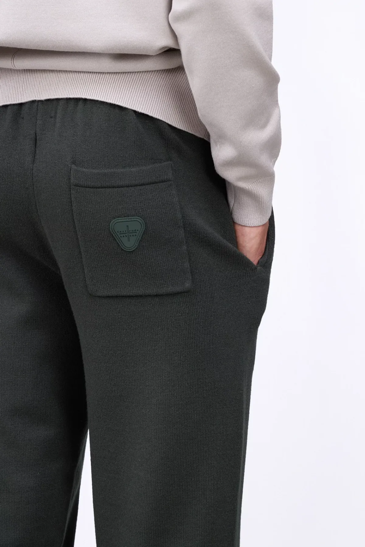 Pantalons*Gertrude Pantalon Unisexe En Maille Coupe Jogging Maxime Kaki