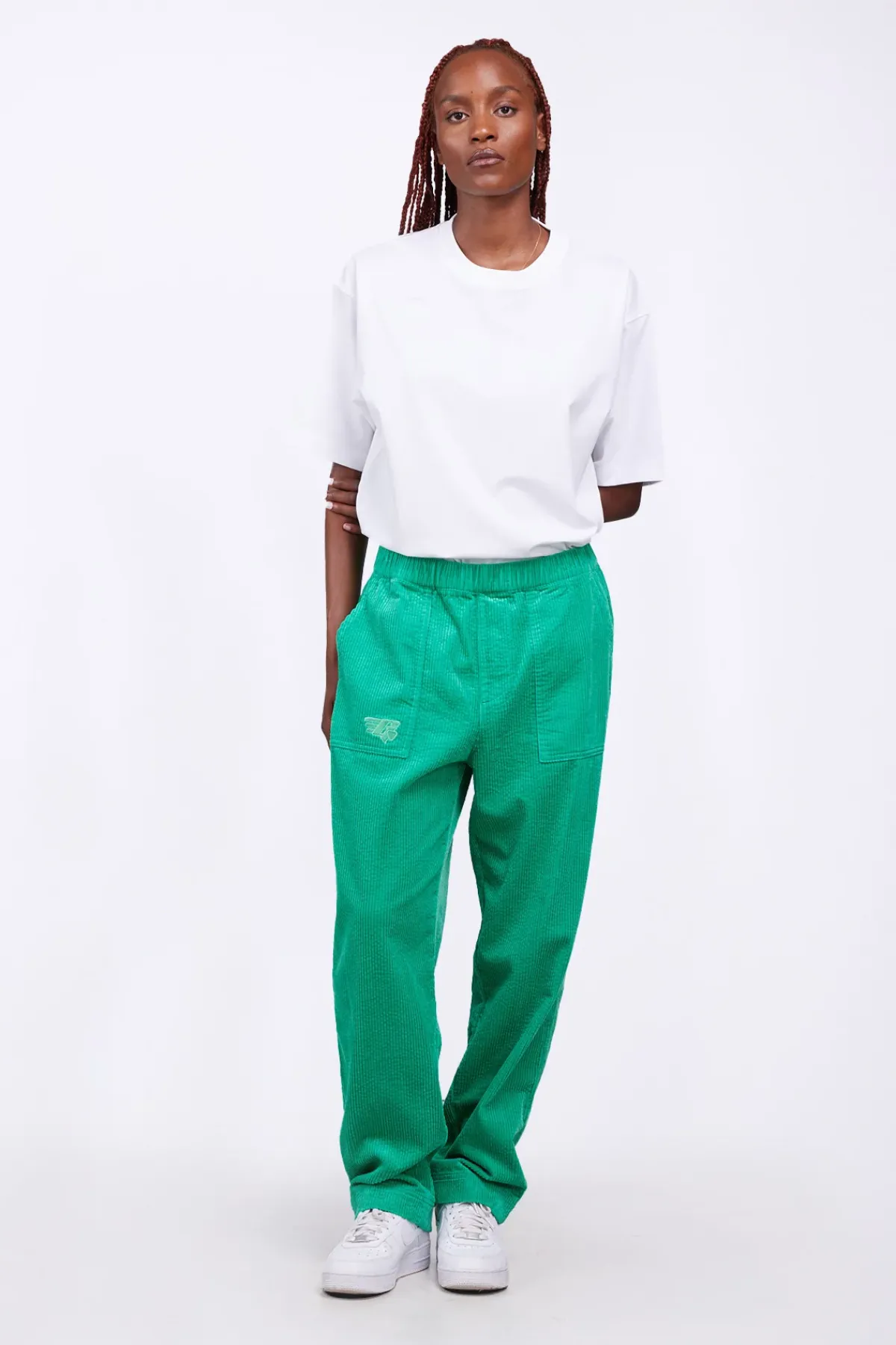 Pantalons*Gertrude Pantalon Unisexe Facon Velours Cotele Axel Absinthe