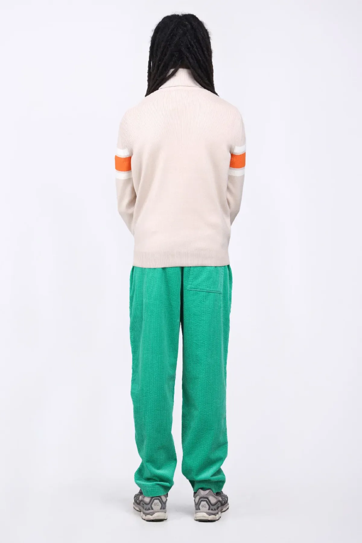 Pantalons*Gertrude Pantalon Unisexe Facon Velours Cotele Axel Absinthe