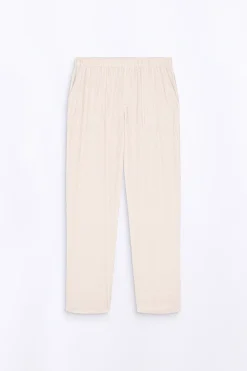 Pantalons*Gertrude Pantalon Unisexe Facon Velours Cotele Axel Ecru