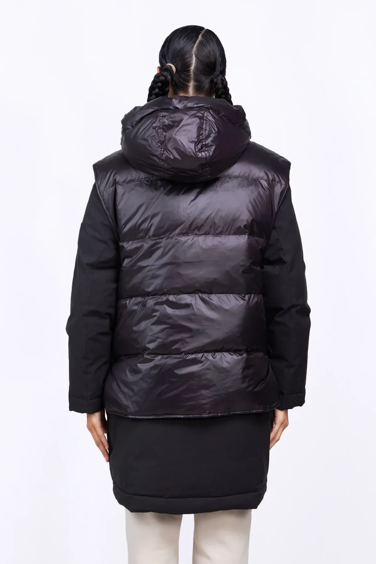 Doudounes Longues*Gertrude Parka Reversible 4 En 1 En Neoprene Tracy Black
