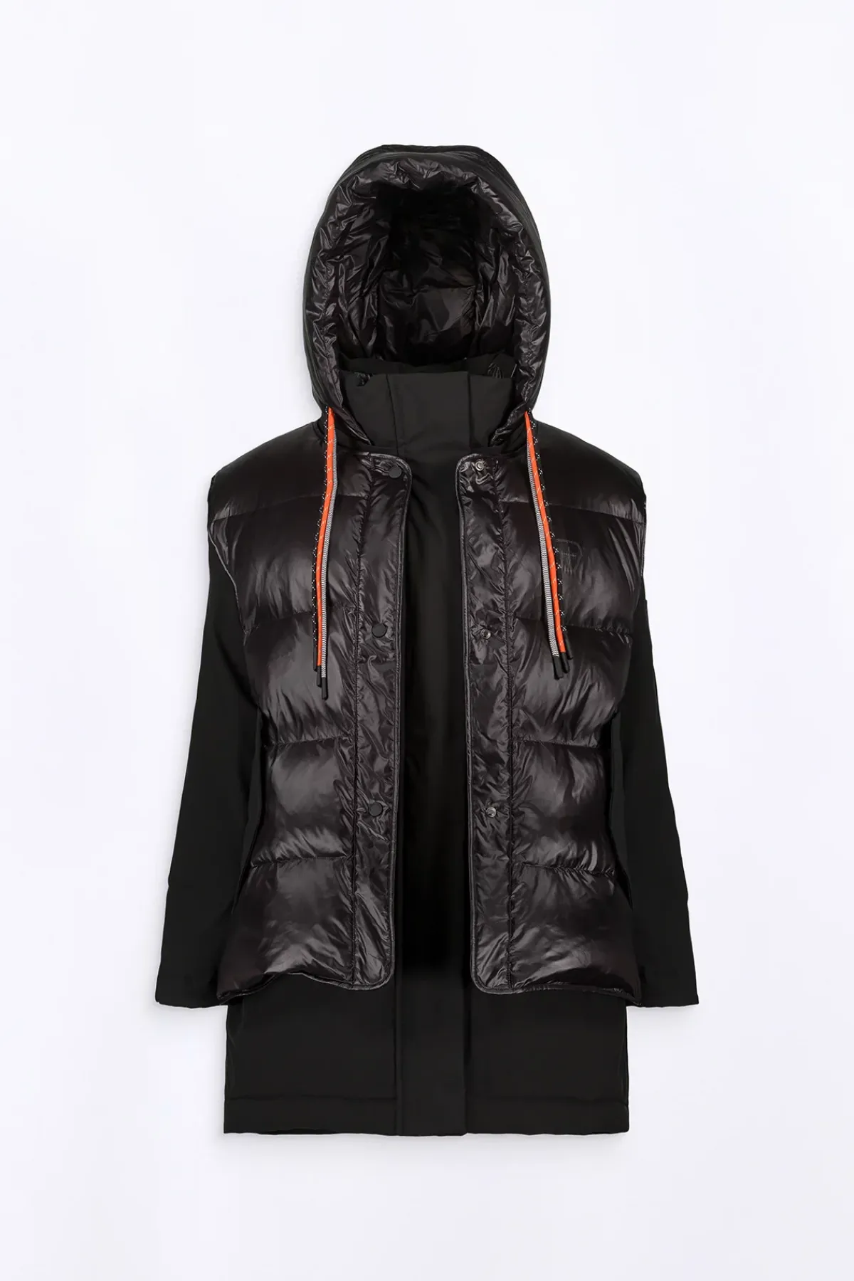 Doudounes Longues*Gertrude Parka Reversible 4 En 1 En Neoprene Tracy Black