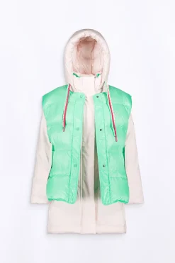 Doudounes Longues*Gertrude Parka Reversible 4 En 1 En Neoprene Tracy Blossom