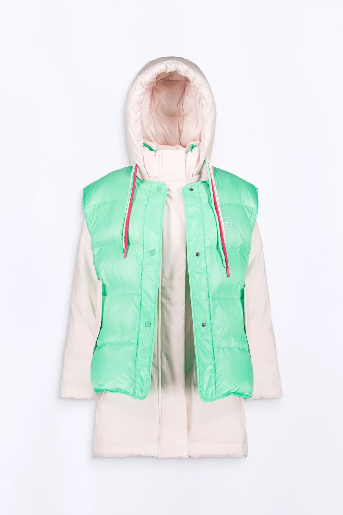 Doudounes Longues*Gertrude Parka Reversible 4 En 1 En Neoprene Tracy Blossom