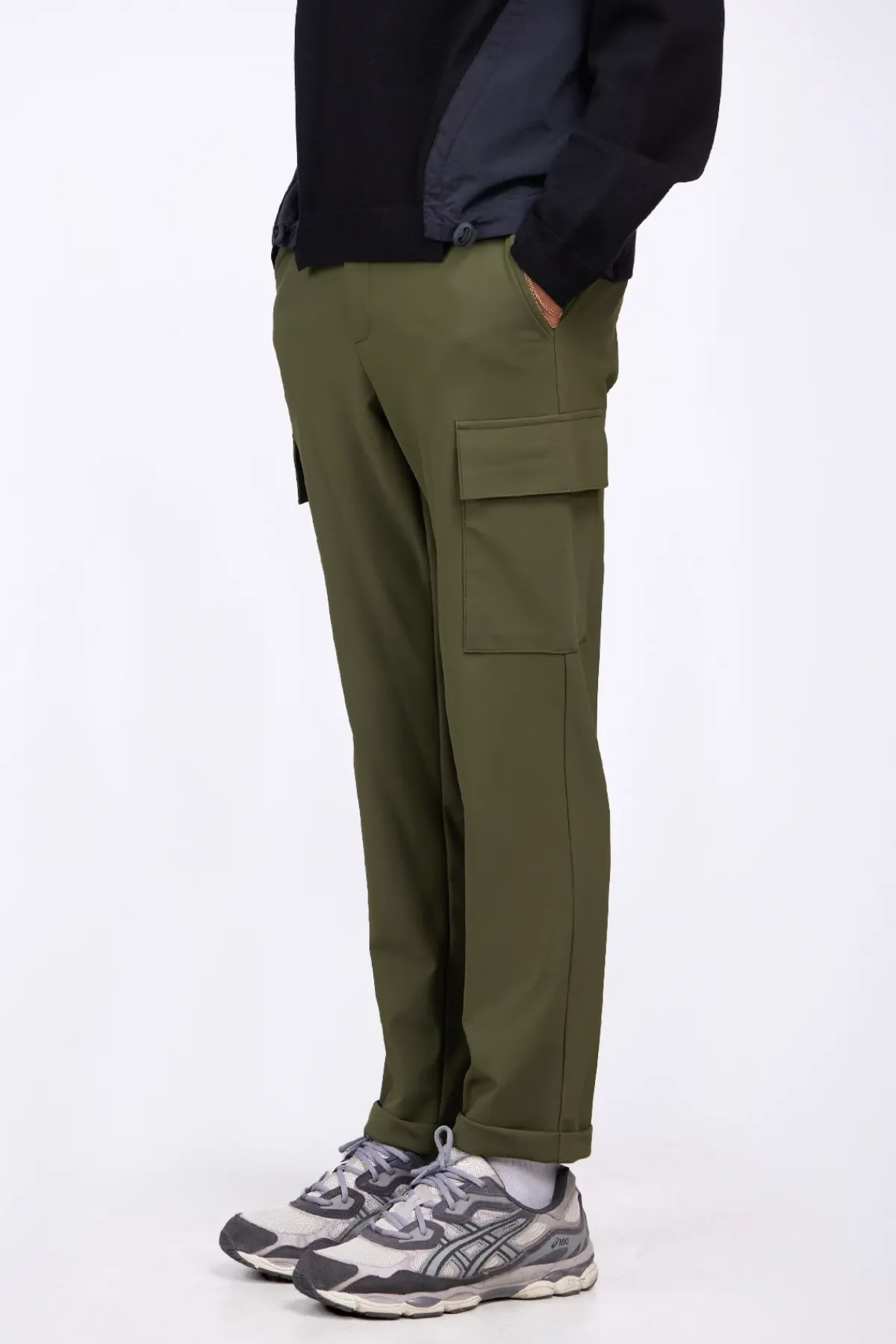Pantalons*Gertrude Patalon Droit Coupe Cargo Daniel Kaki