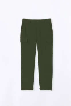 Pantalons*Gertrude Patalon Droit Coupe Cargo Daniel Kaki