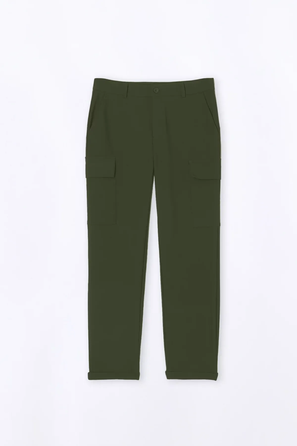 Pantalons*Gertrude Patalon Droit Coupe Cargo Daniel Kaki