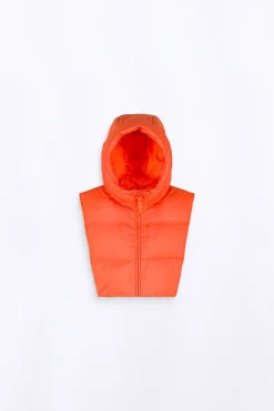 Fourrures & Capuches*Gertrude Plastron-Capuche De Poche Betsy Orange