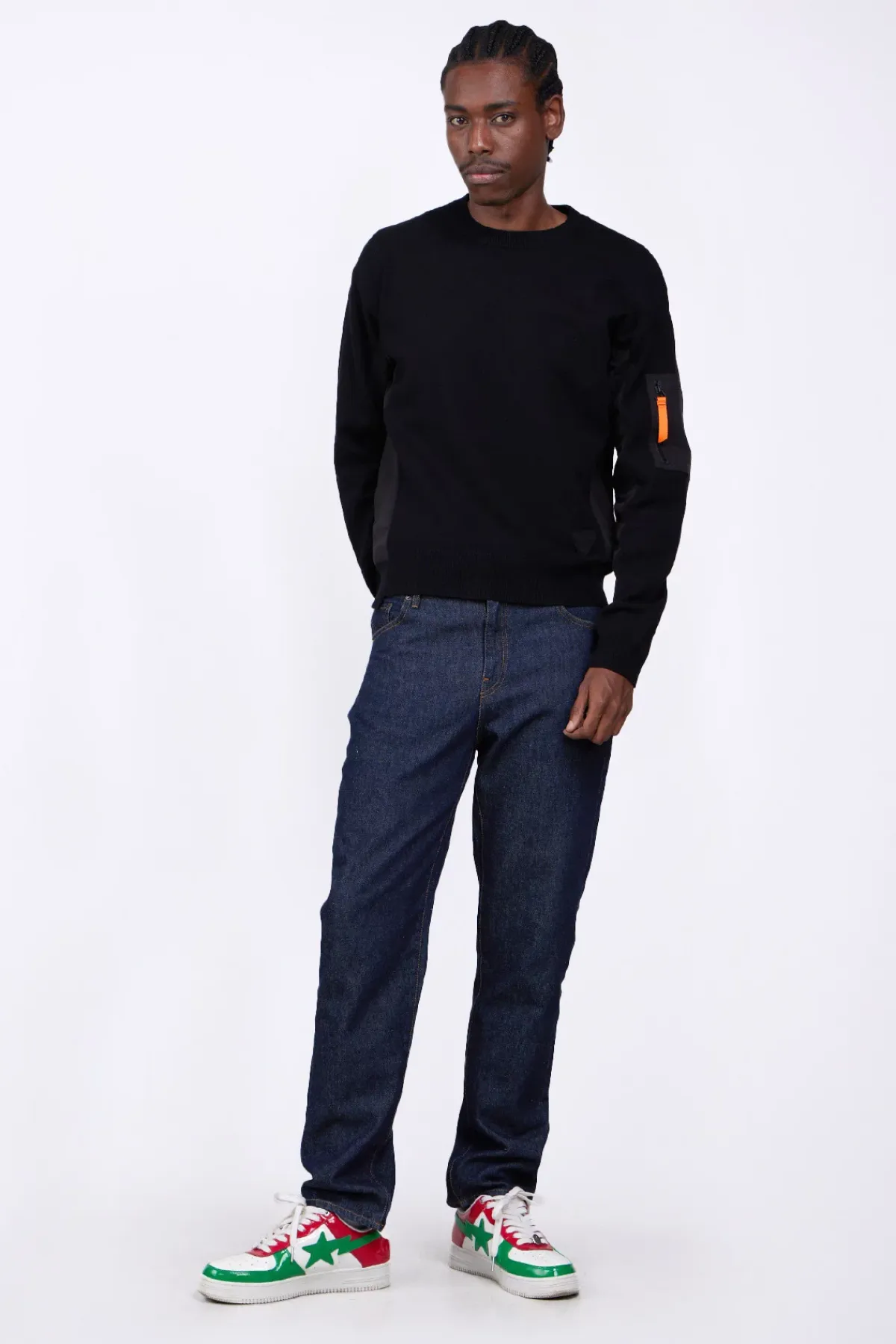 Pulls & Polos*Gertrude Pull Bombardier Bi-Matiere Aldo Black