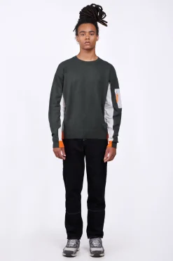 Pulls & Polos*Gertrude Pull Bombardier Bi-Matiere Aldo Kaki