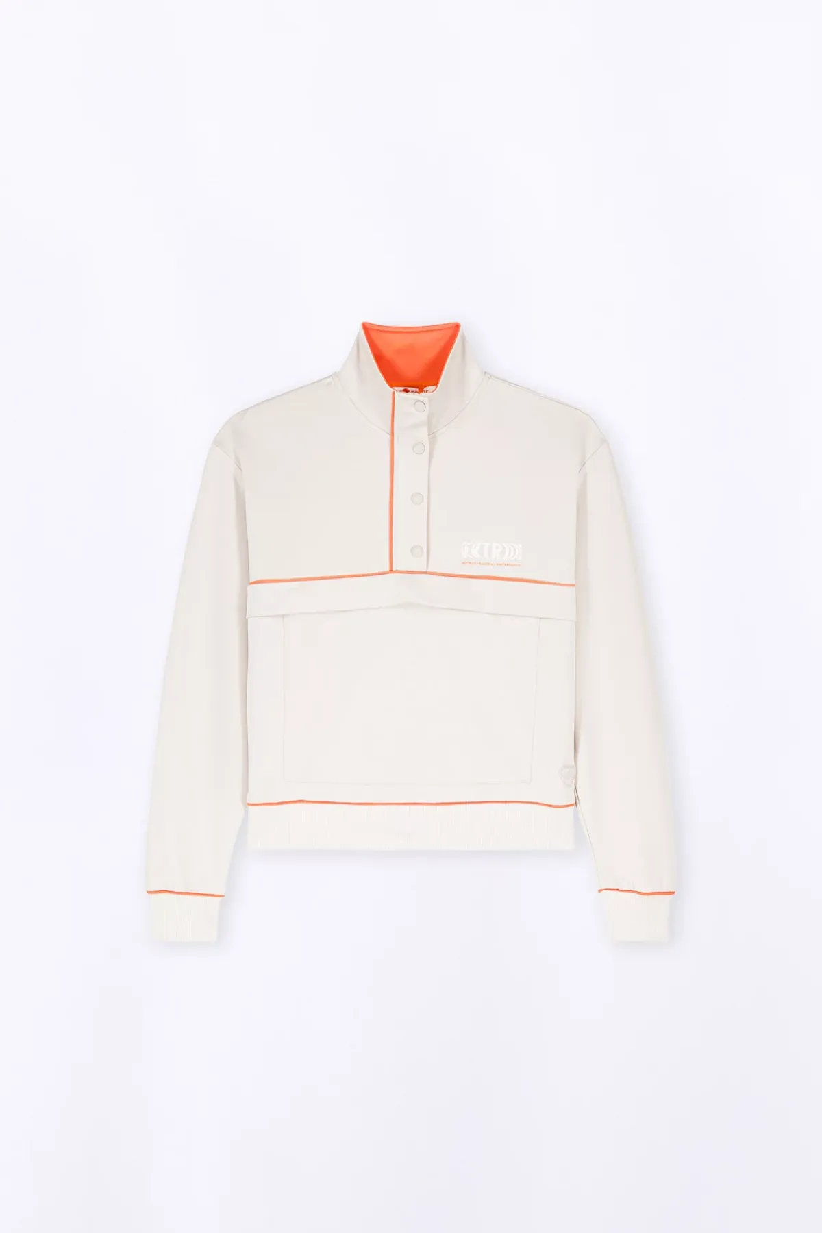 Pulls & Cardigans*Gertrude Pull Camionneur Col Zippe Guitou Ciment