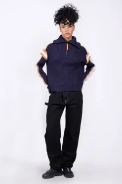 Pulls & Cardigans*Gertrude Pull Camionneur En Maille Perlee Agathe Night