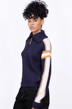 Pulls & Cardigans*Gertrude Pull Camionneur En Maille Perlee Agathe Night