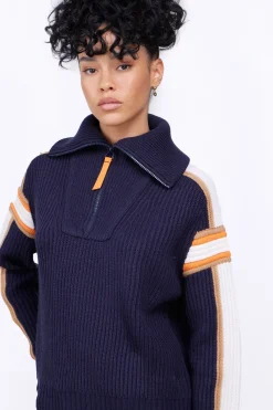 Pulls & Cardigans*Gertrude Pull Camionneur En Maille Perlee Agathe Night