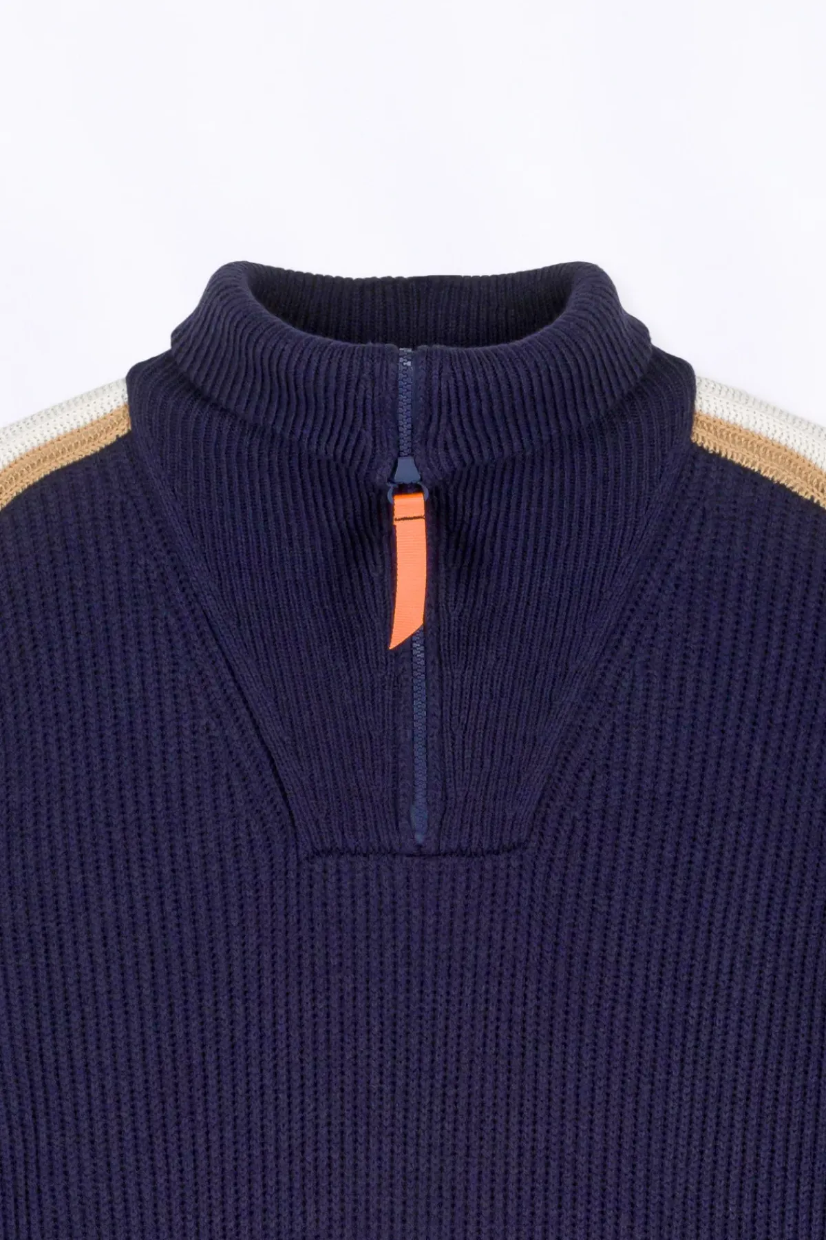 Pulls & Polos*Gertrude Pull Camionneur En Maille Perlee Bandes Contrastees Halfy Night
