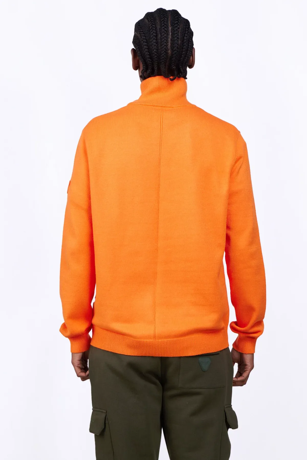 Pulls & Cardigans*Gertrude Pull Col Montant Zippe Lewis Orange
