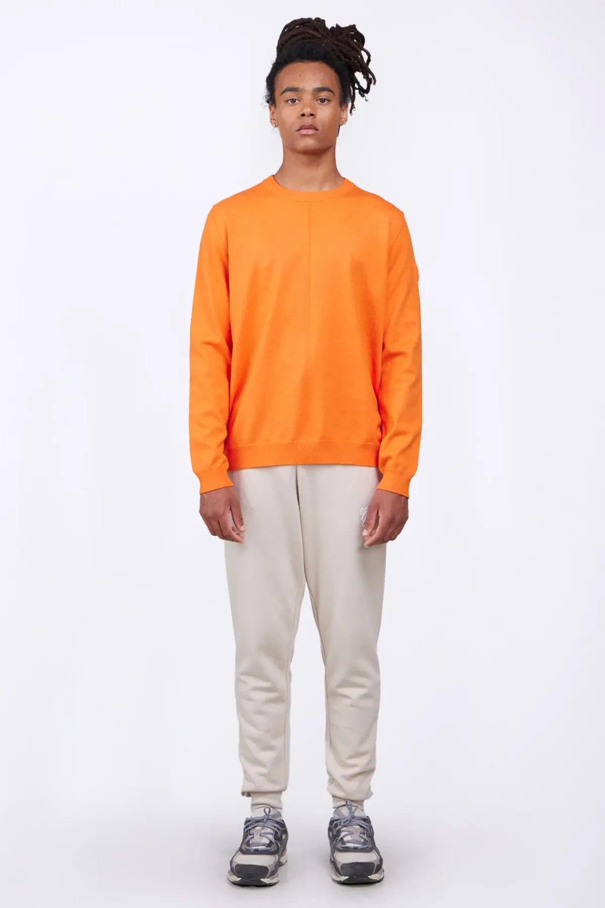 Pulls & Polos*Gertrude Pull En Maile Coupe Droite Alois Orange