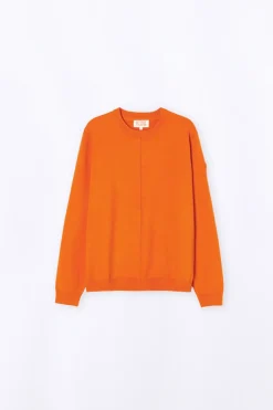 Pulls & Polos*Gertrude Pull En Maile Coupe Droite Alois Orange