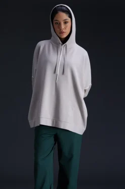 Pulls & Cardigans*Gertrude Pull En Maille A Capuche Bi-Matiere Antonia Ciment