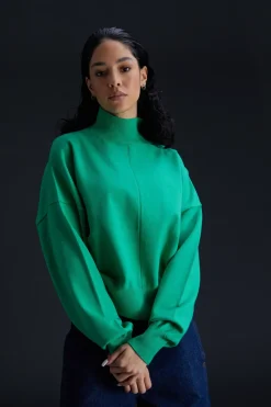 Pulls & Cardigans*Gertrude Pull En Maille Court Col Cheminee Anais Absinthe