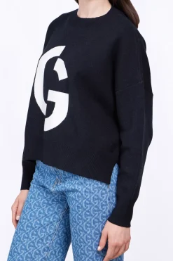 Pulls & Cardigans*Gertrude Pull En Maille Jacquard Ample Natalia Black