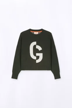 Pulls & Cardigans*Gertrude Pull En Maille Jacquard Ample Natalia Kaki
