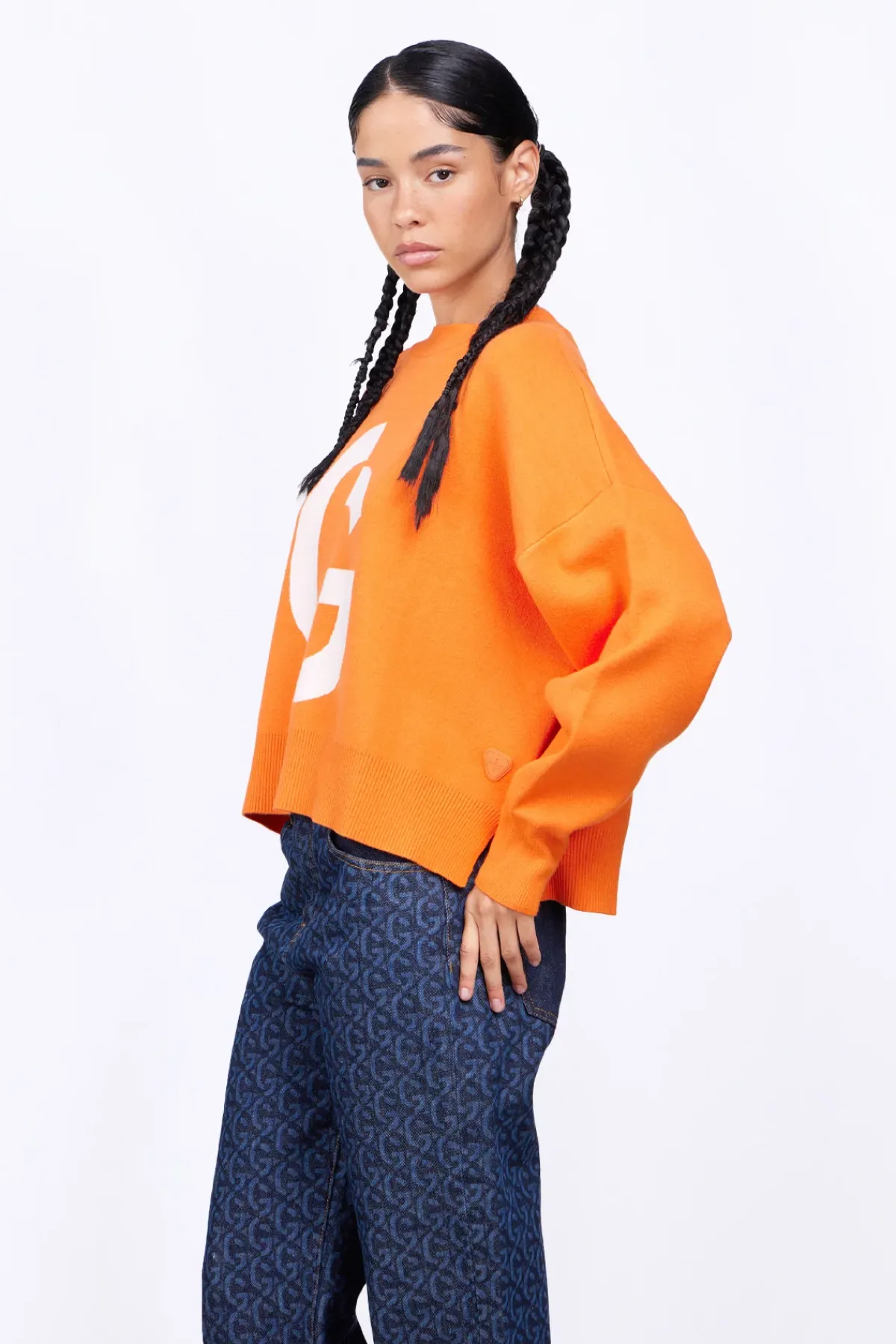 Pulls & Cardigans*Gertrude Pull En Maille Jacquard Ample Natalia Orange