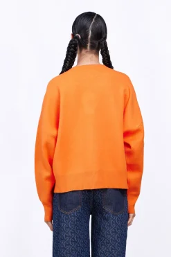 Pulls & Cardigans*Gertrude Pull En Maille Jacquard Ample Natalia Orange