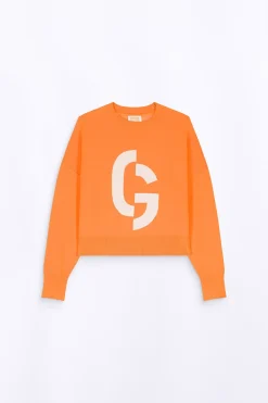 Pulls & Cardigans*Gertrude Pull En Maille Jacquard Ample Natalia Orange