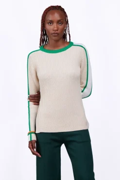 Pulls & Cardigans*Gertrude Pull Long Ajuste En Maille Perlee Aglae Ecru