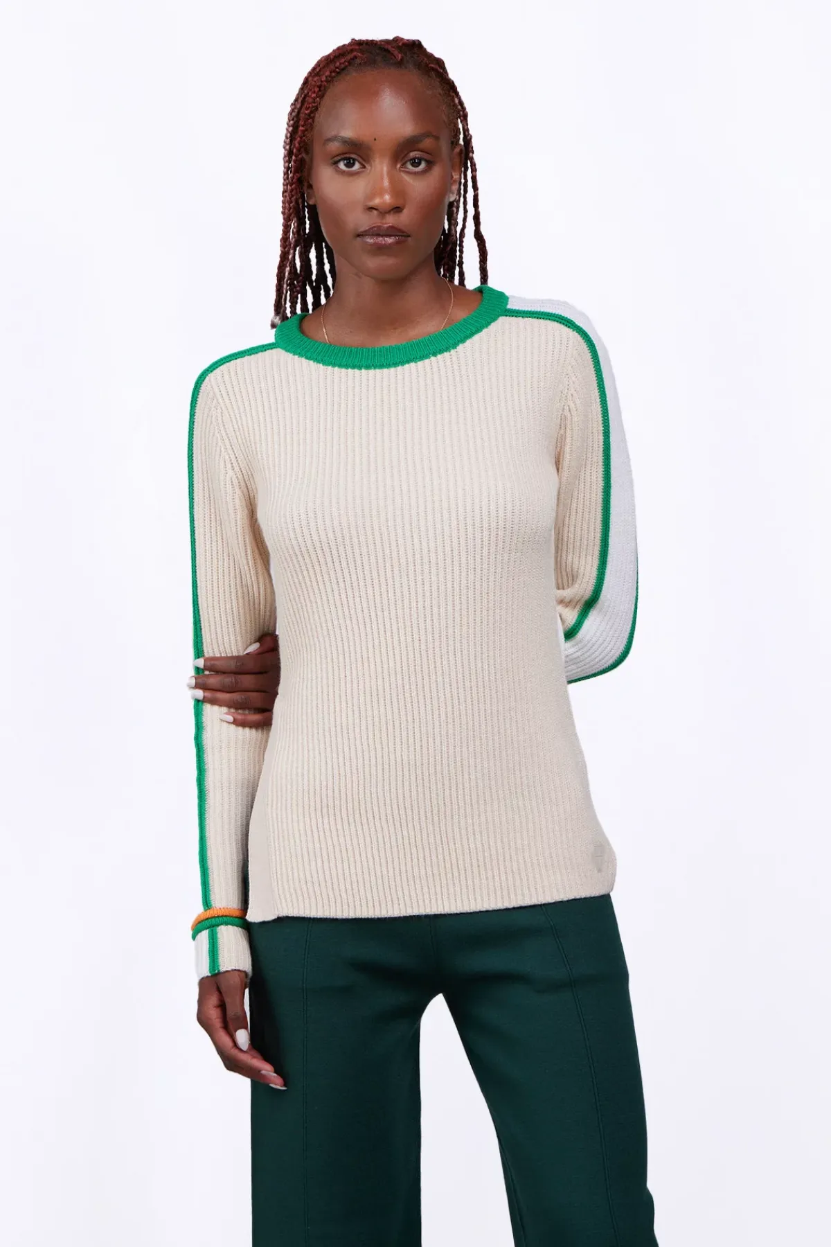 Pulls & Cardigans*Gertrude Pull Long Ajuste En Maille Perlee Aglae Ecru