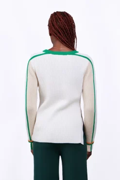Pulls & Cardigans*Gertrude Pull Long Ajuste En Maille Perlee Aglae Ecru