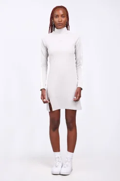 Robes & Jupes*Gertrude Robe Courte A Bandes Contrastees Minou Ciment