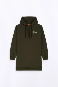 Sweatshirts & Hoodies*Gertrude Robe-Sweat A Capuche Ample Salome Br Kaki